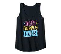 Femme Prénom personnalisé Best Aubrey Ever Matching Débardeur