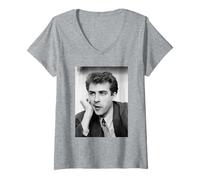 Femme Présentateur Jonathan Ross Chat Show 1987 T-Shirt avec Col en V