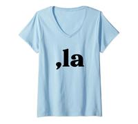 Femme Président Kamala Harris, Comma La 2024 Election Vote Meme T-Shirt avec Col en V