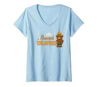 Femme Prevent Wildfires Cute Standing Smokey Bear T-Shirt avec Col en V