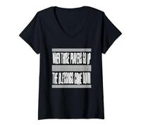 Femme Prières et bénédictions T-Shirt avec Col en V