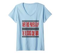 Femme Prières et bénédictions T-Shirt avec Col en V