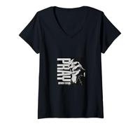 Femme Priez sans cesse T-Shirt avec Col en V