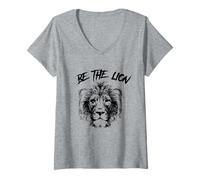 Femme Primal Strength Mindset - Design de Motivation Masculine T-Shirt avec Col en V