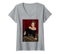 Femme Prime Suspect Acteur Helen Mirren The Queen par Michael Grecco T-Shirt avec Col en V