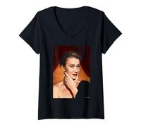Femme Prime Suspect The Queen Actor Helen Mirren par Michael Grecco T-Shirt avec Col en V