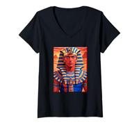 Femme Prince d'Égypte T-Shirt avec Col en V