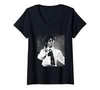 Femme Prince Singing Live Lovesexy Tour NEC 1988 T-Shirt avec Col en V