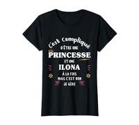 Femme Princesse Humour Cadeau Personnalisé Prénom Ilona T-Shirt