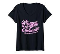 Femme Produit Officiel Jenni Rivera Borracha T-Shirt avec Col en V