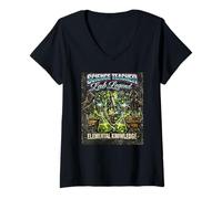 Femme Professeur de Science, Laboratoire, légende rétro, Bootleg Professeur de Chimie T-Shirt avec Col en V