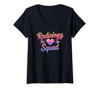Femme Profession d'imagerie diagnostique de l'équipe de radiologie T-Shirt avec Col en V