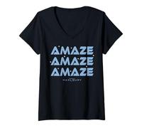 Femme Project Hail Mary Amaze Repeat Typography Poster T-Shirt avec Col en V