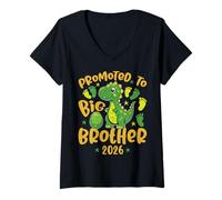 Femme Promoted to Big Brother 2026 Big Brother to Be Announcement T-Shirt avec Col en V