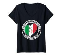 Femme Promu à la meilleure sœur italienne de Big Sis World's Okayest Sister T-Shirt avec Col en V