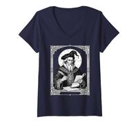 Femme Prophéties de l'Oracle T-Shirt avec Col en V