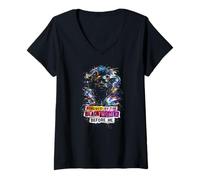 Femme Propulsé par l'émancipation des Femmes Noires Avant Moi T-Shirt avec Col en V