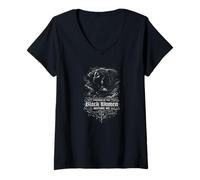 Femme Propulsé par Les Racines de l'autonomisation des Femmes Noires Avant Moi T-Shirt avec Col en V