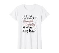 Femme Proverbes 31 - Patte de Chien « She is Clothed in Strength and Dignity » T-Shirt
