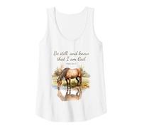 Femme Psalm 46:10 Be Still, and Know That I am God, Girls Horse Débardeur