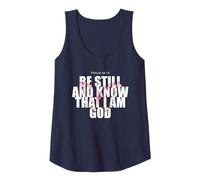 Femme Psalm 46:10 Be Still & Know - Women Girls Butterfly Débardeur