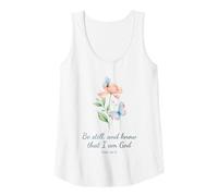 Femme Psalm 46:10 Be Still & Know - Women Girls Butterfly (White) Débardeur