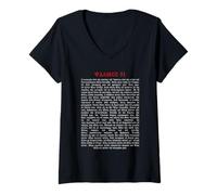 Femme Psalms 91 Bible Verse Protection Safety Blessing Greek T-Shirt avec Col en V