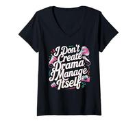 Femme Publiciste associé Public Image Profession d'emploi T-Shirt avec Col en V