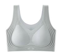 Femme Push Up Brassière Soutiens-Gorge Fermeture Devant Femme Larges Brassière sans Couture Bustier Sommeil Larges Bretelles Maille Creuse Sans Couture Brassiere Racerback Soutien-gorge Quotidien #1#M