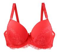 Femme Push Up Maintien Fort Bra Dentelle Brassière Soutien-Gorge Correction Posture Sexy Couleurs Pures Lingerie Respirant Absorbant la Sueur sans Armature Soutiens-Gorge #1#M