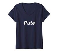 Femme Pute T-Shirt avec Col en V