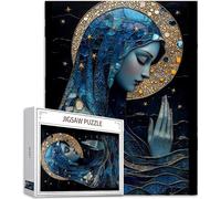 Femme Puzzle 1314 Pièces Adultes, 5D Puzzle Croyance Couleur Puzzles, Jigsaw Jeu éducatif effrayant, Ddifficile pour Adultes avec Emballage Cadeau for Decoration Chambre Murale, Cadeau Homme, Model717