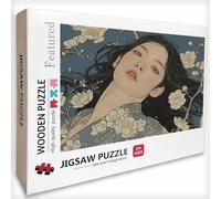 Femme Puzzle 2000 Pièces Adultes, Fleur Puzzle Bois 99x70cm, Adultes Jeu éducatif Défi énigme avec Une Boîte d'emballage Exquise, Jeu Relaxant Détente Collection, pour Decoration Chambre, 1-2830