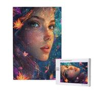 Femme Puzzle Automne 500 Pièces Adultes, DIY Puzzles Classiques Art avec Boîte d'emballage et Photos de Référence, Relaxation/Soulagement du Stress/Jeux Amusants, Creatif Cadeau pour Femme M-1941