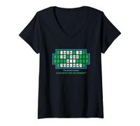 Femme Puzzle Meme Luck Be In The Air Tonight T-Shirt avec Col en V