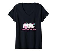 Femme Pyjama Cloud Nine Explorer T-Shirt avec Col en V