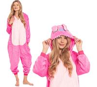 Femme Pyjama Une pièce Kigurumi Onesie Point Costume Rose 145-155 cm S