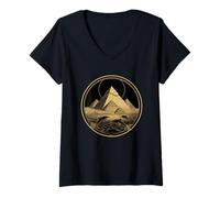 Femme Pyramides égyptiennes | Égypte | Pyramide de Vacances pour Les Dauphins T-Shirt avec Col en V