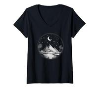 Femme Pyramides égyptiennes | Égypte | Voyage de Vacances | Pyramides T-Shirt avec Col en V