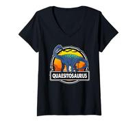 Femme Quaesitosaurus Dinosaur Prehistoric Dinosaurs Lover T-Shirt avec Col en V