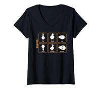 Femme Quarks Particule d'oie Physique Mécanique Quantique Science Nerd T-Shirt avec Col en V