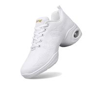 Femme Quatre Saisons en Maille Respirante Coussin d'air Fond Souple Tendance Sports Loisirs Jazz Hip hop Moderne Chaussures de Danse