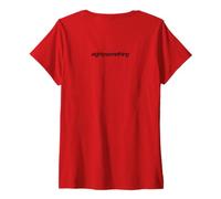 Femme Quatre-vingt ans T-Shirt avec Col en V
