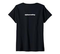 Femme Quatre-vingt ans T-Shirt avec Col en V