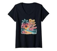 Femme Qué Rico ES Ser Latino Proud Hispanic Roots, Cultura, Sabor T-Shirt avec Col en V