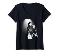Femme Queen Live Another One Bites The Dust Freddie Mercury T-Shirt avec Col en V