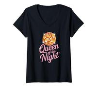 Femme Queen of the Night T-Shirt avec Col en V