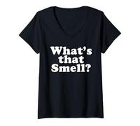 Femme Quelle est Cette Odeur T-Shirt avec Col en V