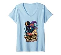 Femme Quelque Chose de méchant Arrive de Cette façon T-Shirt avec Col en V