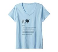 Femme Qu'est-ce qu'une définition tarifaire Tarif Signification Taxes à l'importation T-Shirt avec Col en V